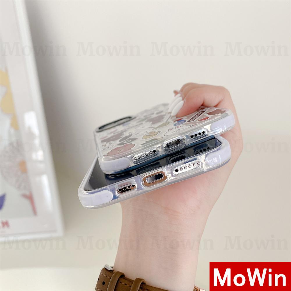 Mowin - Casing Silikon Iphone 11 7 8 Plus Se2020 Mini Xr 12 Xs 8 7plus Pro 11 8plus Max Motif Kartun