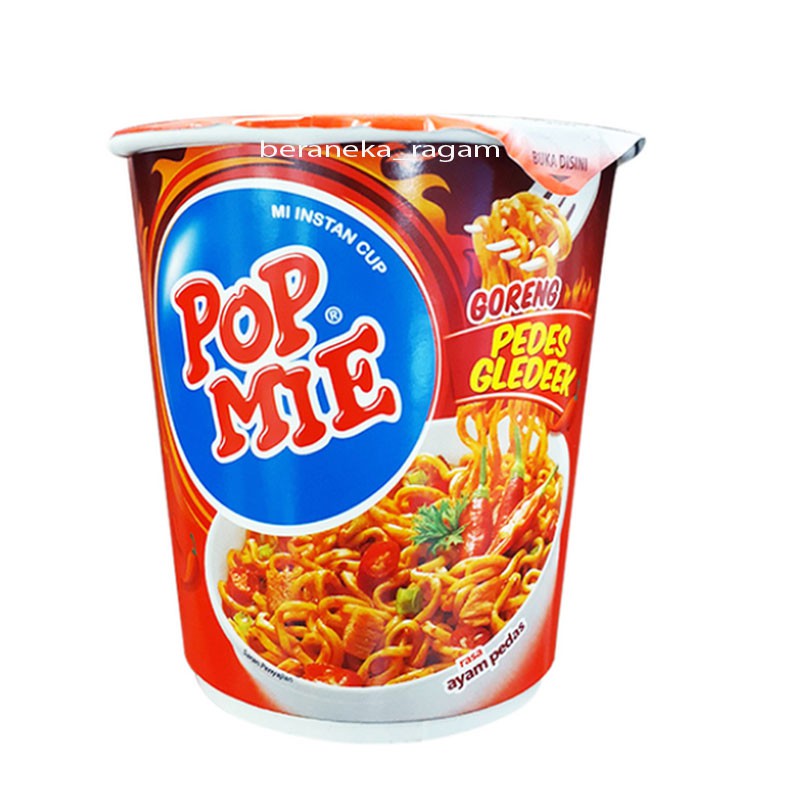 

POP MIE MI INSTANT CUP GORENG PEDES GLEDEK 75 GRAM