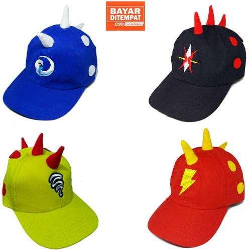 Topi Anak / Balita Bordir Kartun Boboiboy Galaxy Usia 1-8 Tahun Laki Perempuan