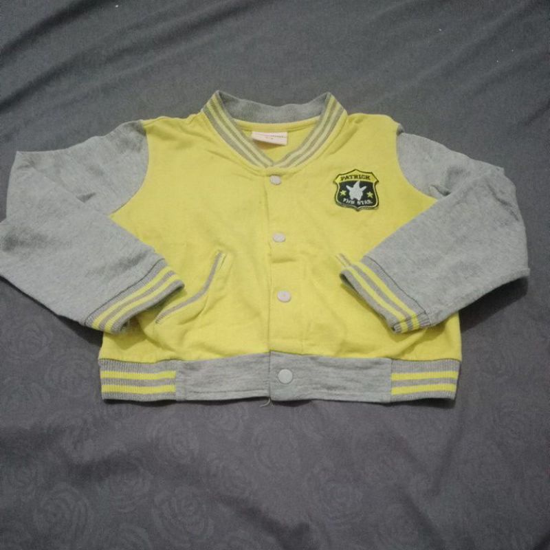 JAKET ANAK VARSITY SECOND BRANDED 2-3 TAHUN