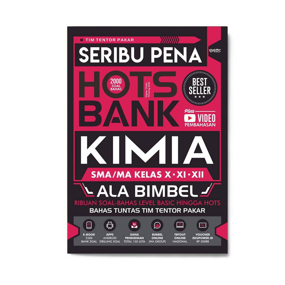 BUKU SMA/MA : SERIBU PENA HOTS BANK MATEMATIKA, KIMIA, FISIKA, BIOLOGI-KIMIA