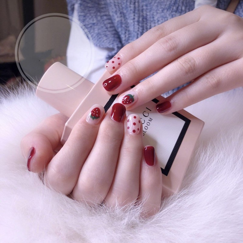 Kuku Palsu 【A89，lem sticker】Nikah Wedding False Nailart Pengantin Tangan