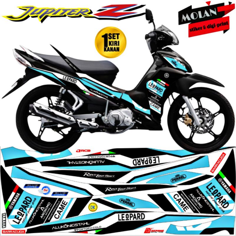 Decal Sticker Striping Variasi Jupiter Z Robot 2010-2013 MOTO GP /Jupiter Z 2010 /Jupiter Z 2011 /Ju