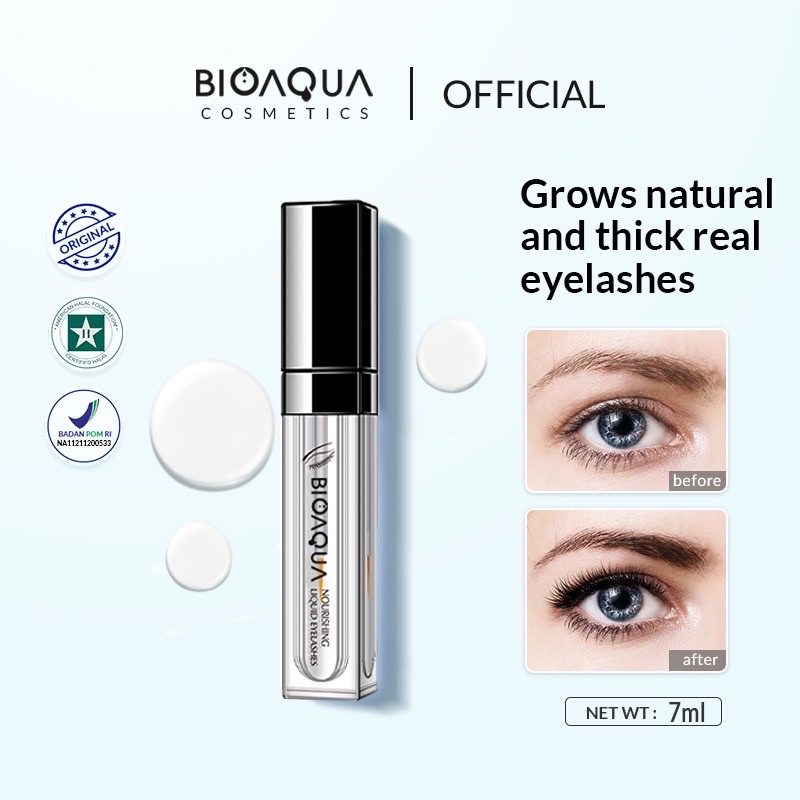 Jual Bioaqua Cosmetics Nourishing Liquid Eyelashes 7ml Shopee Indonesia