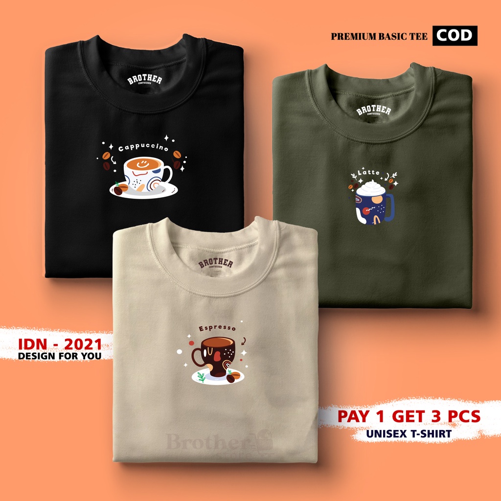 BUY 1 OR 3 PCS ( PROMO COD ) BROTHER STORE / Kaos Distro100% Catoon Combed 30s / ArticelBCLE