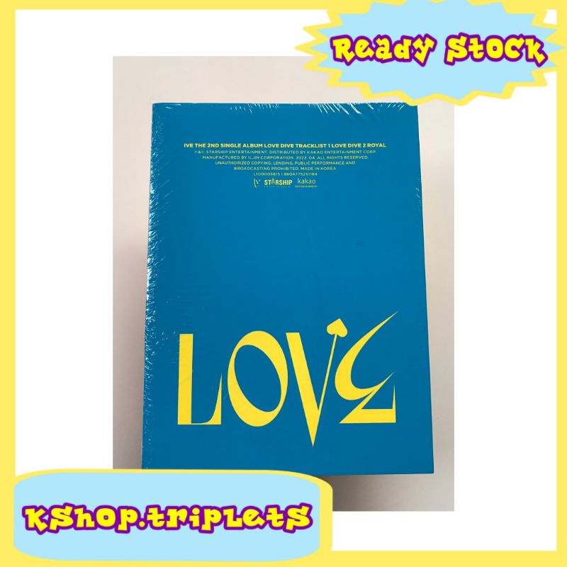 [READY STOCK] ALBUM IVE LOVE DIVE
