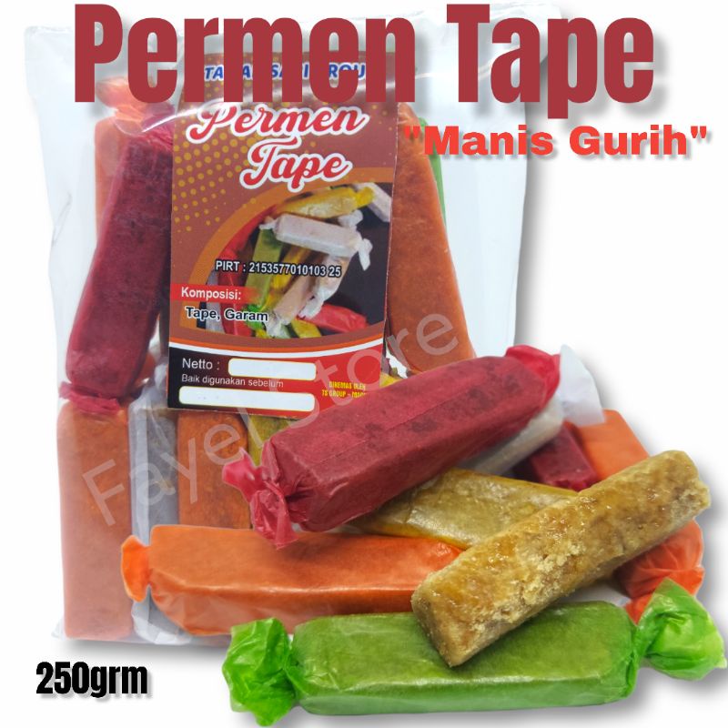 

Permen Tape Manis Gurih makanan ringan 250gram