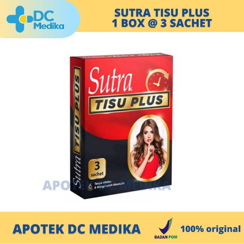 Sutra Tisu Plus / 3 sachet / Tissue Magic / Tisu Magic / Tahan Lama / Man / Pria Dewasa