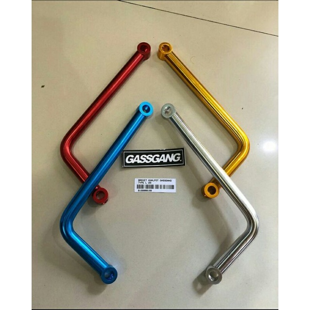 pangkon knalpot dudukan knalpot model L