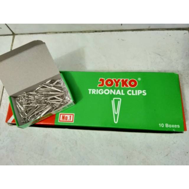 

Paper clip / trigonal clip / penjepit kertas no 1 joyko