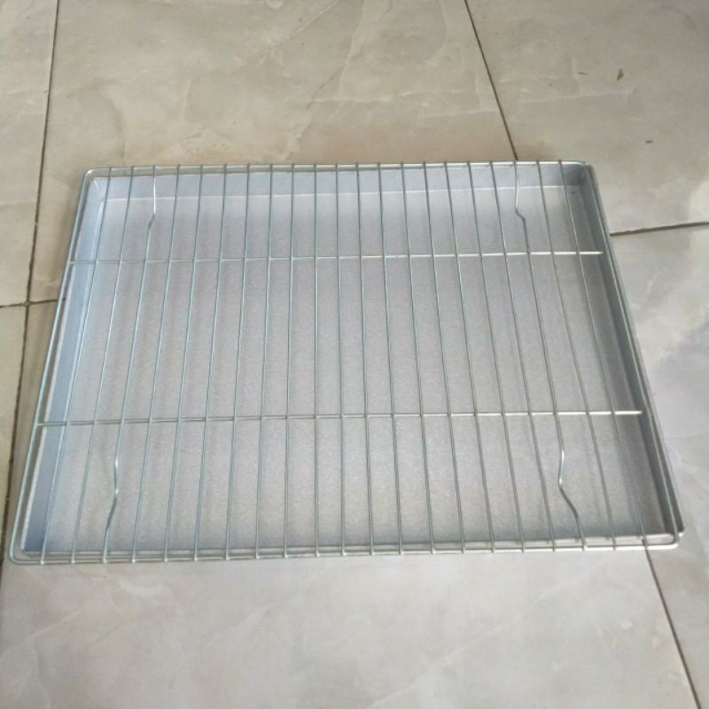 Nampan Tatakan Kue Dan Food Cooling Rack 30x26 dan  40cmx30cmx2.3Cm Bahan gavalum Tebal Tahan Karat