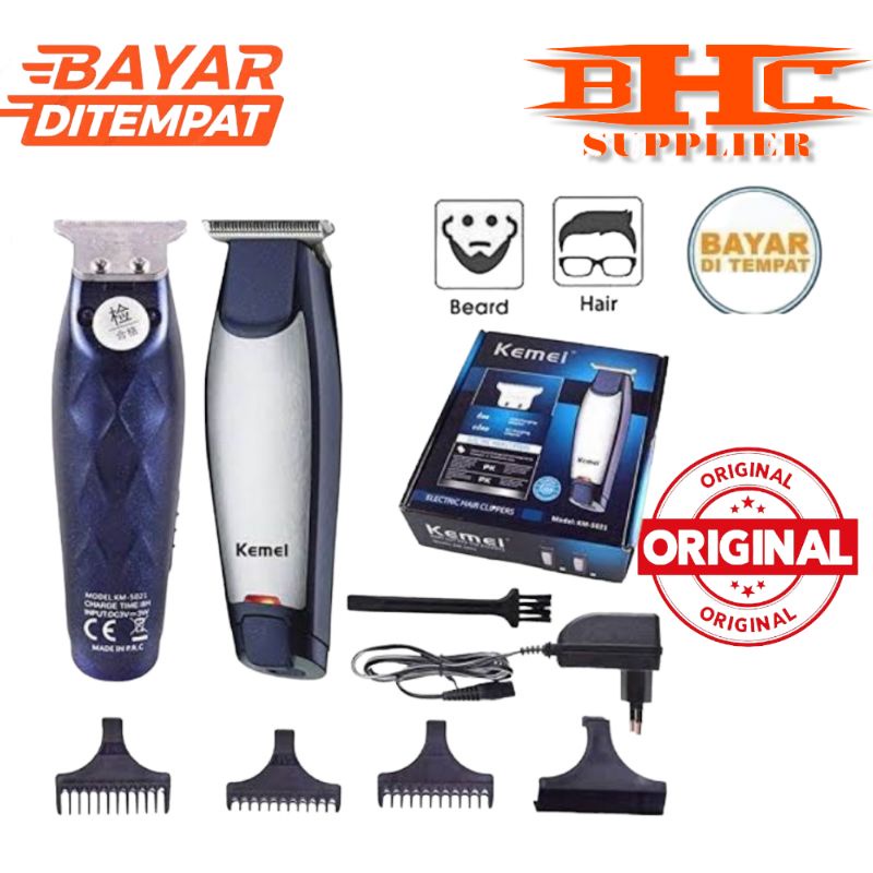 Kemei KM 1949 5021 1971 9163 PISAU detailer TRIMMER ALAT CUKUR RAMBUT JENGGOT KUMIS BOTAK LICIN HERO