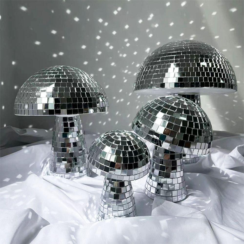 Suyo Bola Disko Jamur Silver Mushroom Disco DJ Lighting Refleksi Bar Dekorasi Panggung Untuk Pesta Pernikahan