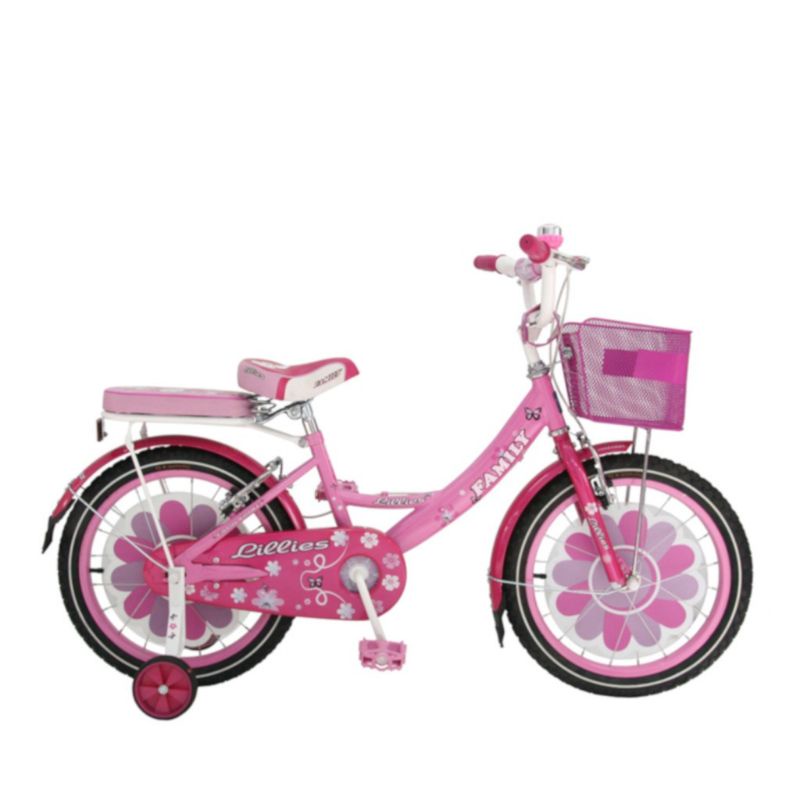 Sepeda Anak Perempuan Mini Bmx Family Lillies 16 &amp; 18 Inch