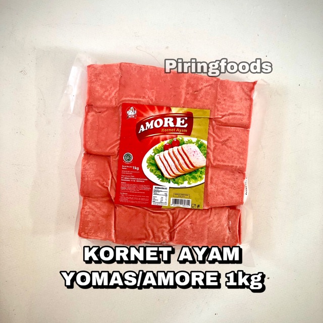 

Termurah KORNET AYAM ASLI YOMAS AMORE 1kg 500gr enak halal