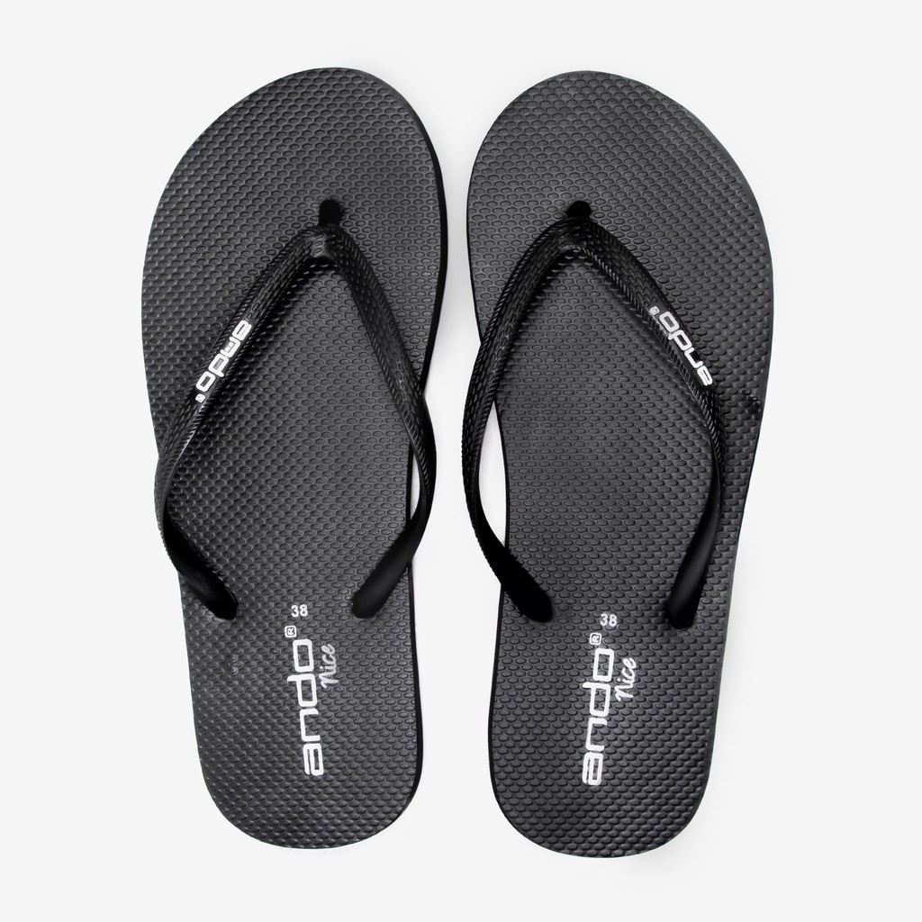 Ando Official Sandal Jepit Nice Wanita Dewasa - Hitam
