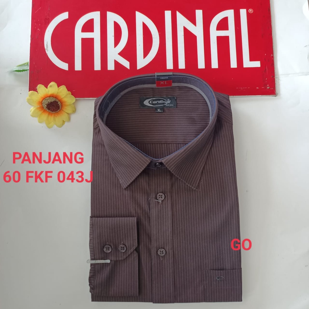 gof XL-3XL F CARDINAL KEMEJA FORMAL PANJANG RegularFit Pakaian Kemeja Kerja Pria Kantor Acara Resmi Pakaian Wisudao Original B5