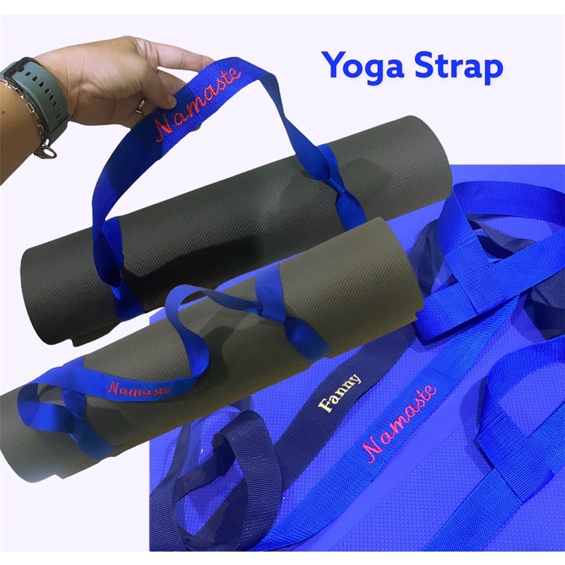 Fawn’G Handmade - Strap Yoga / Yoga Belt / Tali Mattras Yoga Bordir Nama