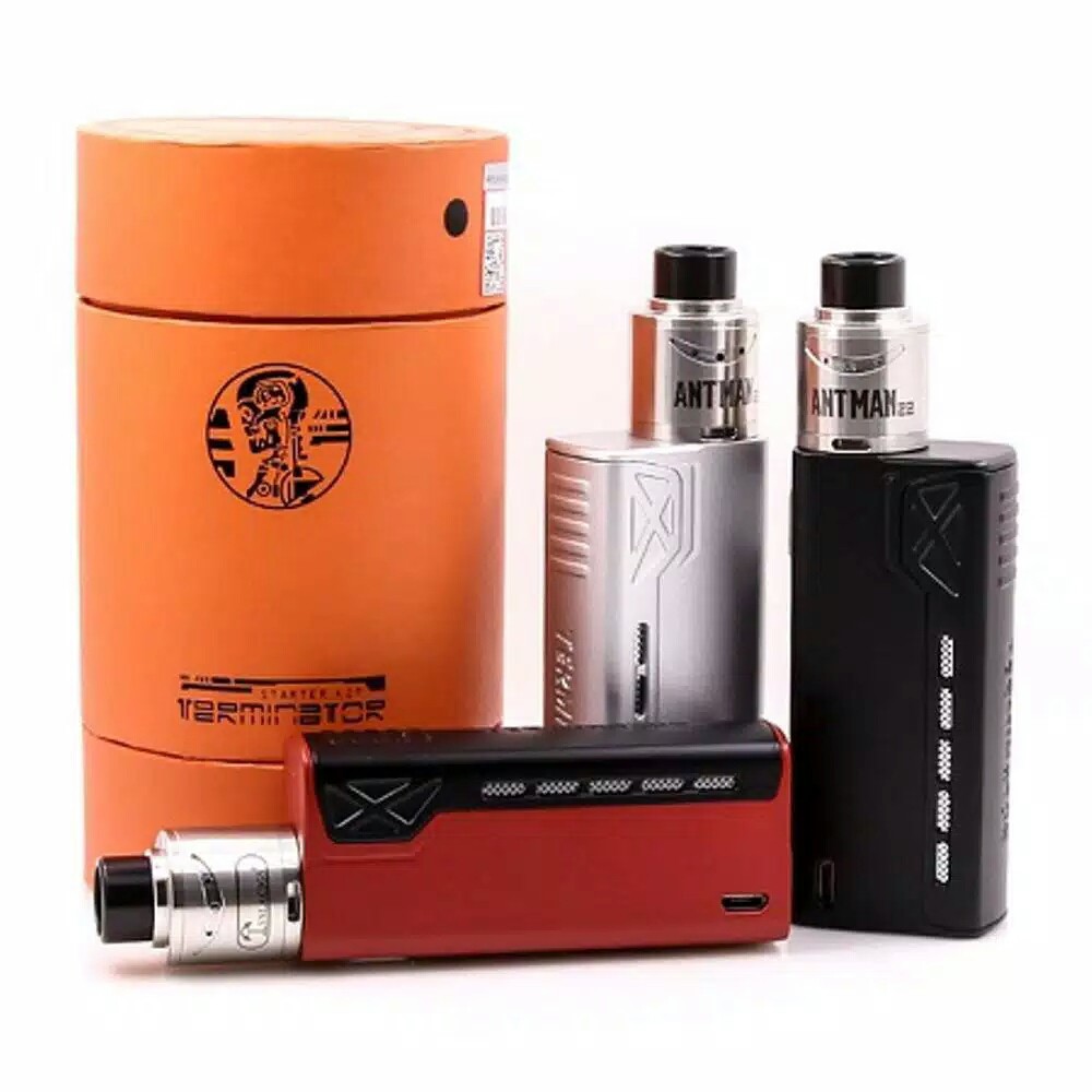 Paket Vapor Siap Ngebul TESLA TERMINATOR 90w Fapor Vape Fape RDA Rokok Elektrik Kebul + Batre3