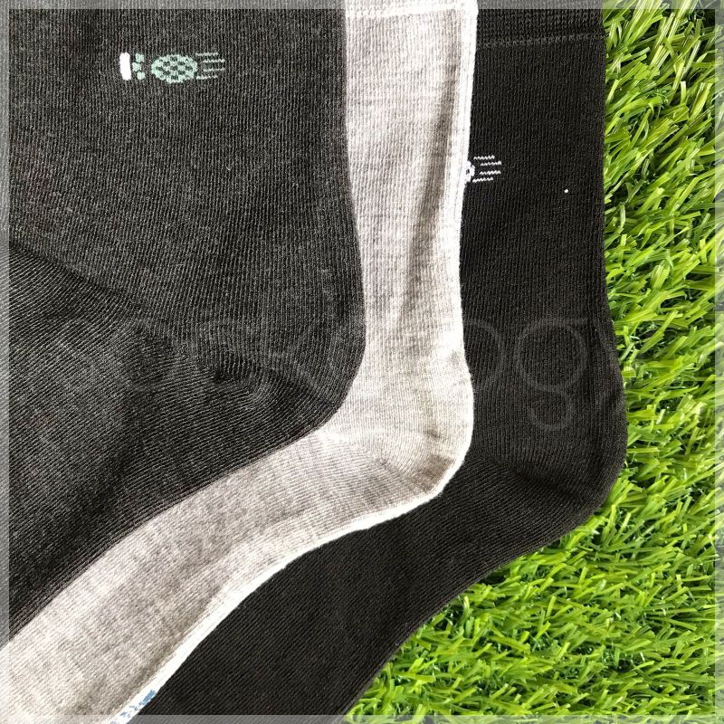 (Min 3pcs @6.000) Kaos kaki sport kantor serbaguna unisex atas mata kaki (3/4)