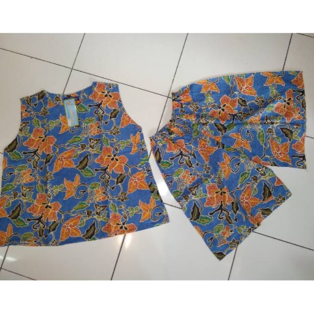 Setelan RC 16 kencana ungu label biru