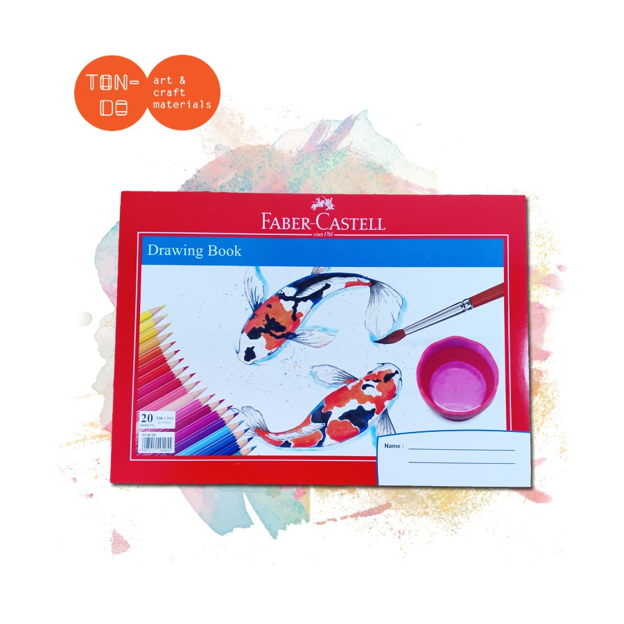 

FABER CASTELL DRAWING BOOK A4 200GSM 20 SHEETS
