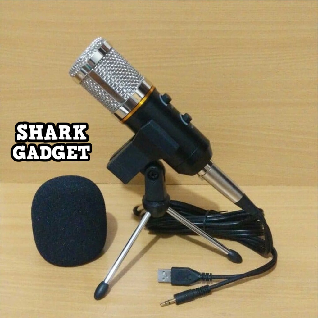 Microphone Eksternal Kondenser Volume & Echo For Hp Atau Laptop Mic