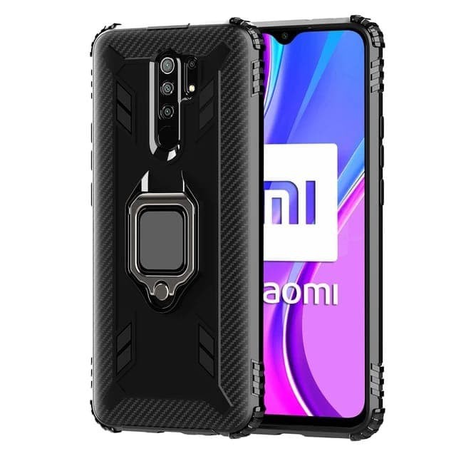 XIAOMI REDMI 9 SOFT CASE CARBON RING HOLDER