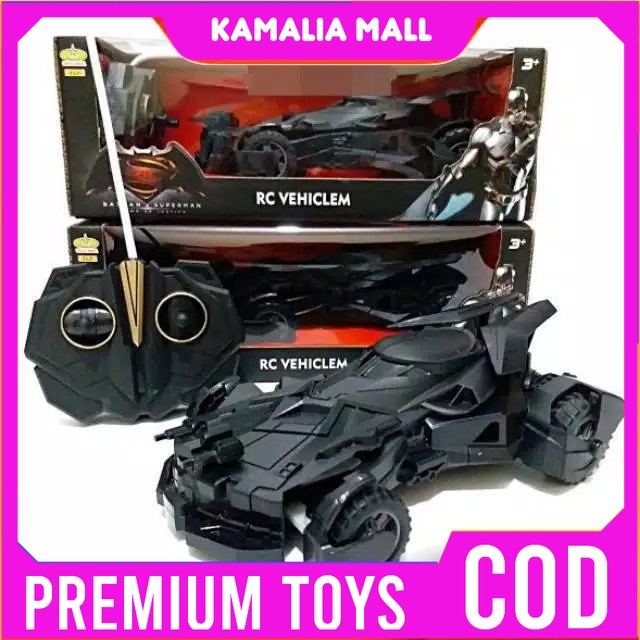 Mainan mobil Mobilan Balap Balapan Rc Remote Control Remot Kontrol Karakter Superhero Batman Sport C
