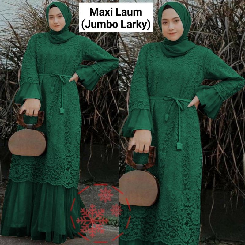 STAFA - Baju Gamis Muslim Terbaru 2021  Baju Pesta Wanita kekinian gaun remaja Muslimah Laum Jumbo