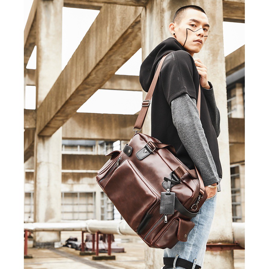 TAS DUFFEL TAS SELEMPANG MESSENGER KULIT TAS DUFFEL TAS GYM TAS SELEMPANG TRAVEL