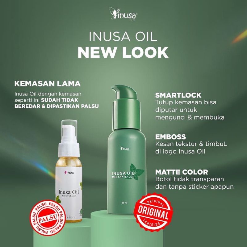 Inusa Oil Minyak Balur Herbal Asli Original (Kemasan Baru)