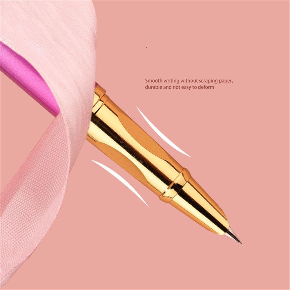 Top 0.5mm Metal Pen Tulisan Dewasa Halus Tinta Sac Warna Gradasi