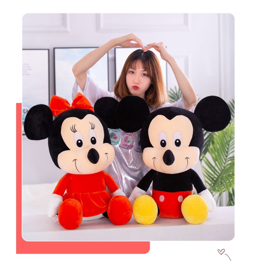 40cm Mainan Mewah Kartun Mickey Mouse Boneka Plush