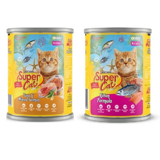 Makanan Kucing Kaleng SUPER CAT KITTEN FORMULA 400gr