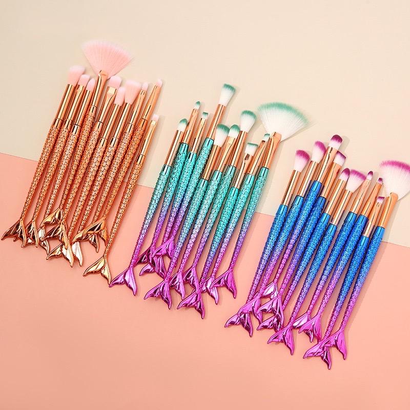 VS BG - MERMAID KUAS MAKE UP 11 IN 1 BRUSH / MAKE UP TOOL