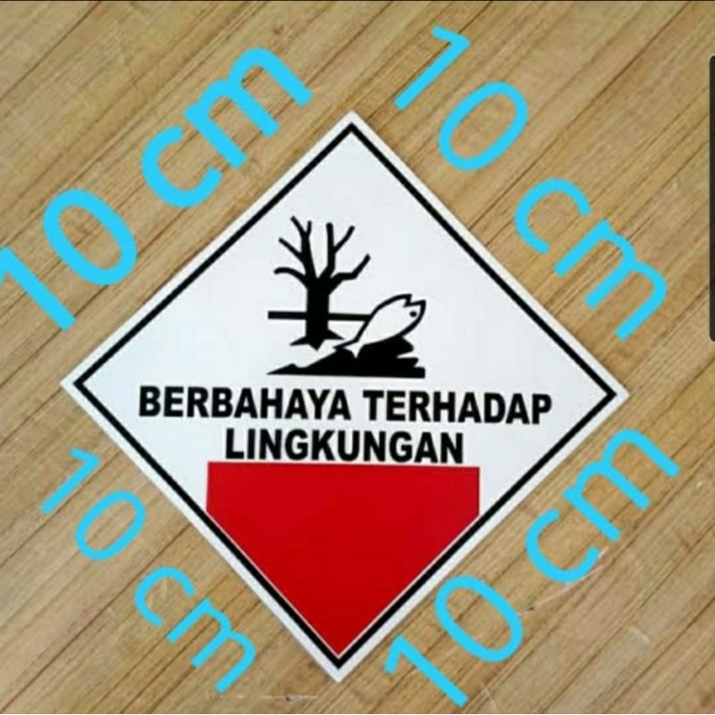 

STIKER VINYL GLOSS BAHAYA BAGI LINGKUNGAN 10x10CM