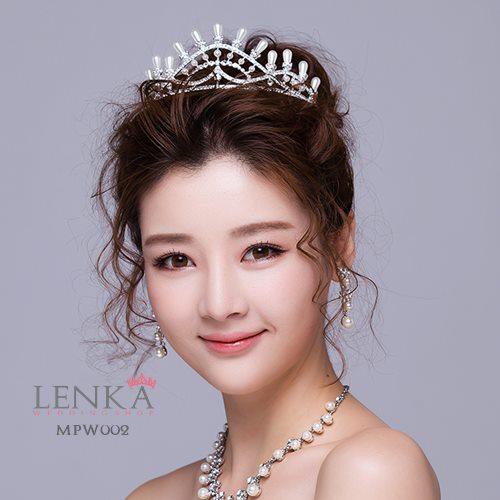 [PRODUK TERMJURAH] BRIDAL CROWN MAHKOTA PENGANTIN PESTA AKSESORIS RAMBUT MPW002