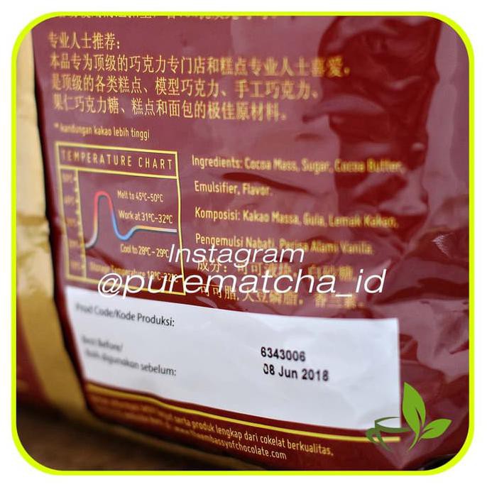 

COKLAT TULIP EASIMELT DARK KRAKATOA CHOCOLATE COUVERTURE 75% 250GR