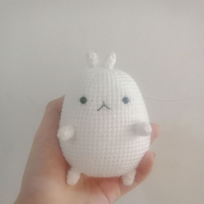MOLANG PLUSH/ BONEKA MOLANG / BONEKA RAJUT MOLANG/ MOLANG CROCHET/YEONJUN PLUSH / MOLANG AMIGURUMI