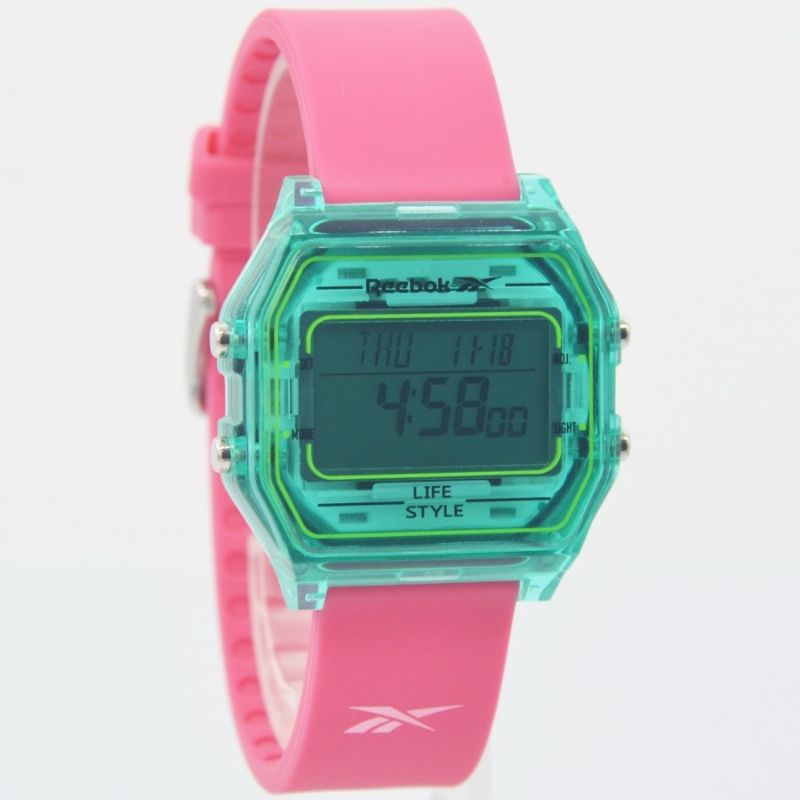 Jam tangan wanita Reebok RV-VNE-U9-PZIP-WT digital original garansi resmi 1 tahun