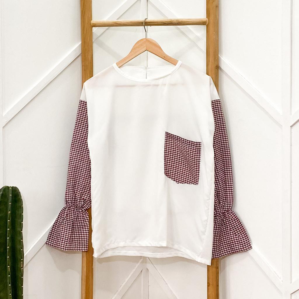 DISKON ABELLA BLOUSE - atasan murah / blouse murah / atasan wanita / blouse wanita / atasan cantik