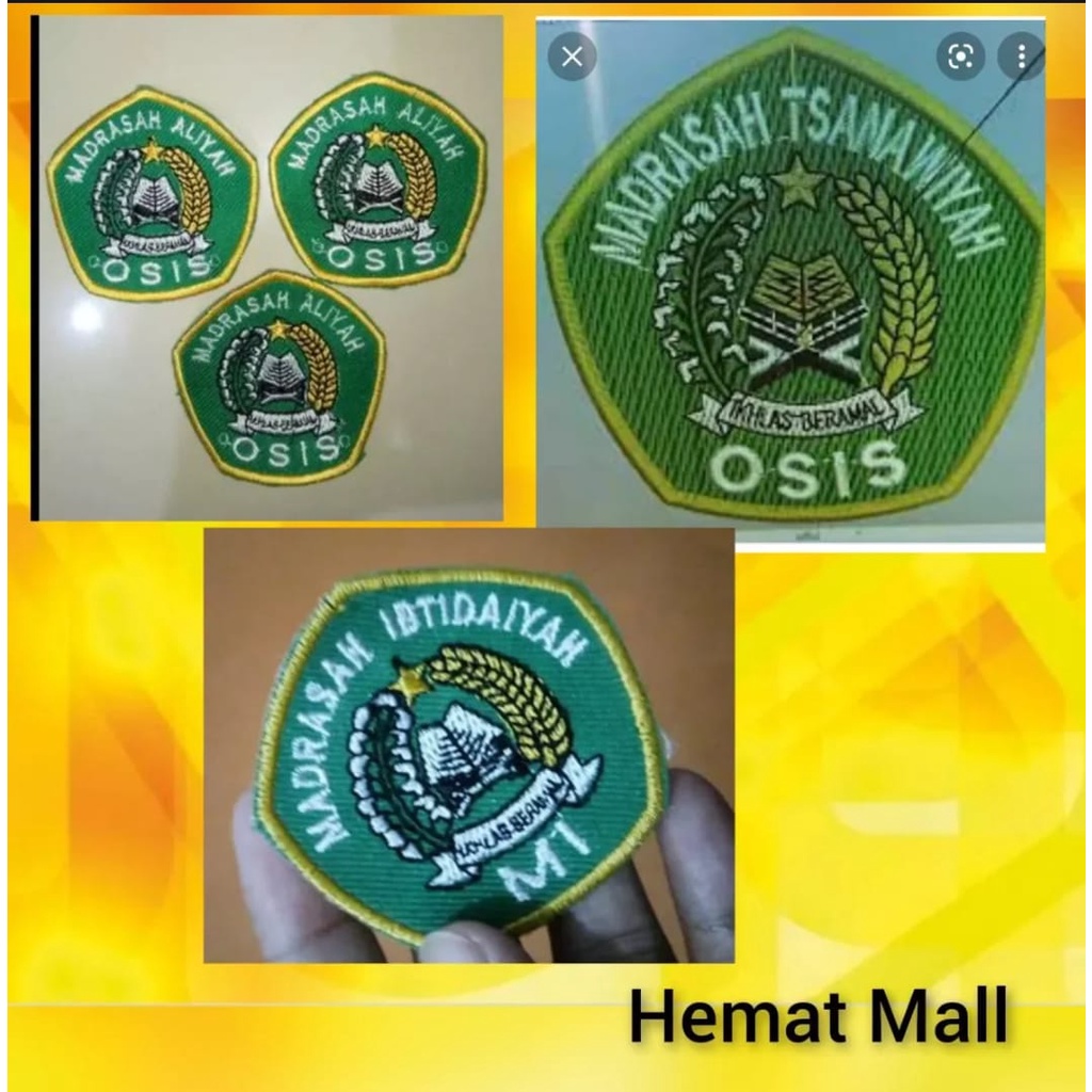 Logo Osis  MTs / Logo osis MA/ Logo MI Hemat Cod / Logo Osis Bordir