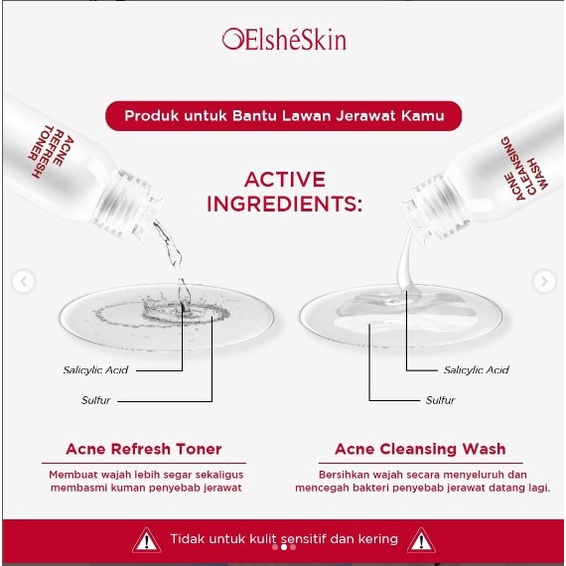 BPOM ELSHESKIN ACNE REFRESH TONER 100ML / ELSHE SKIN / SYE