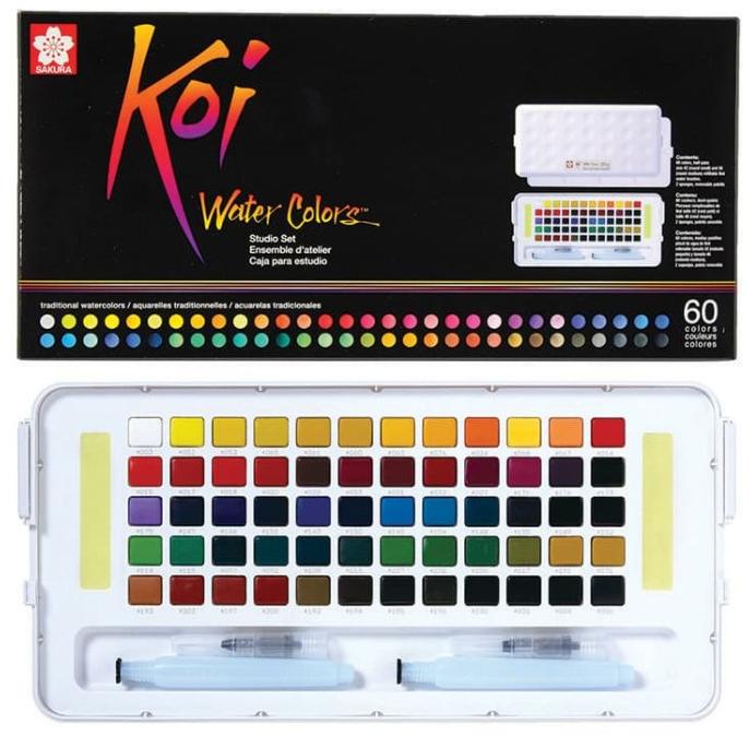 

[COD] Sakura Koi Watercolors 60 Studio Set Box Cat Air Cake Watercolor Promo BIG SALE Kode 516