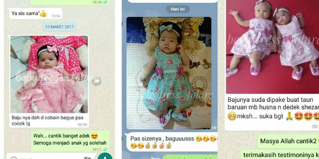  Toko  Online baju  bayi  perempuan folarey Shopee  Indonesia