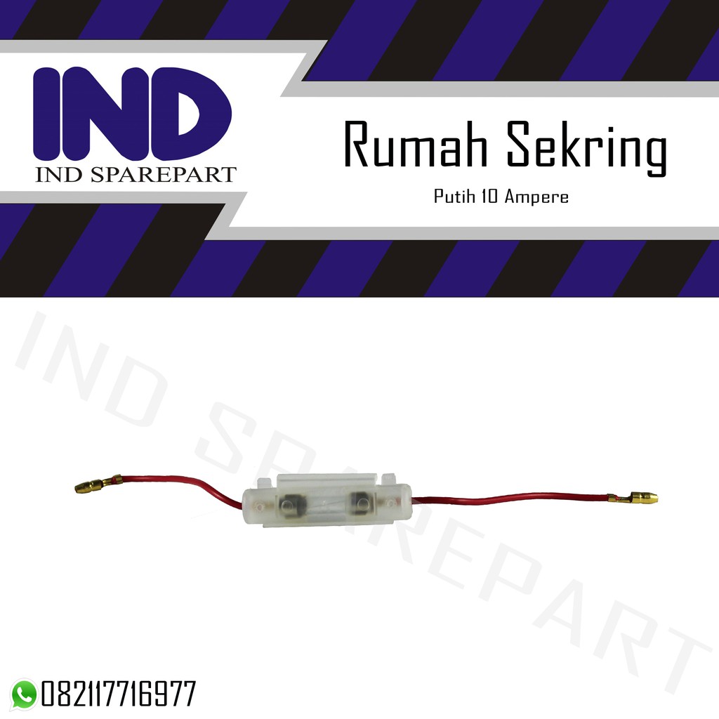 Kabel Rumah Sekring/Sikring/Fuse Tabung/Kaca/Tube Motor Universal