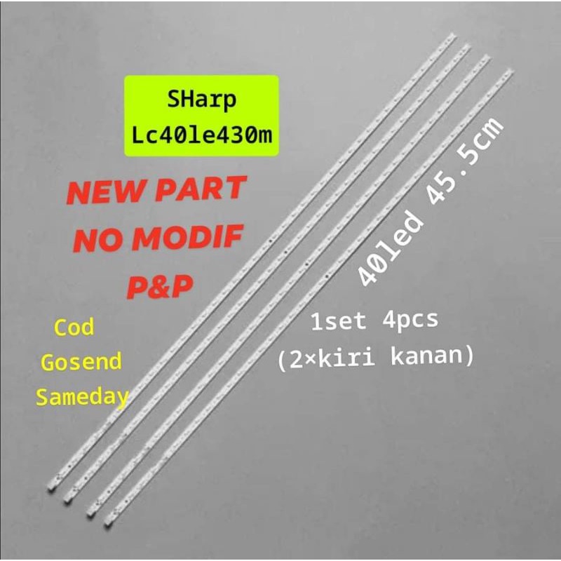 LAMPU LED BL TV SHARP 40 INC LC-40LE430M 40LE430 40LED