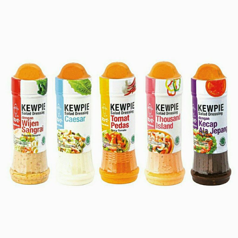 

Kewpie Wijen Sangrai Salad Dressing/Thousand Island/Caesar/Kecap Ala Jepang 200Ml