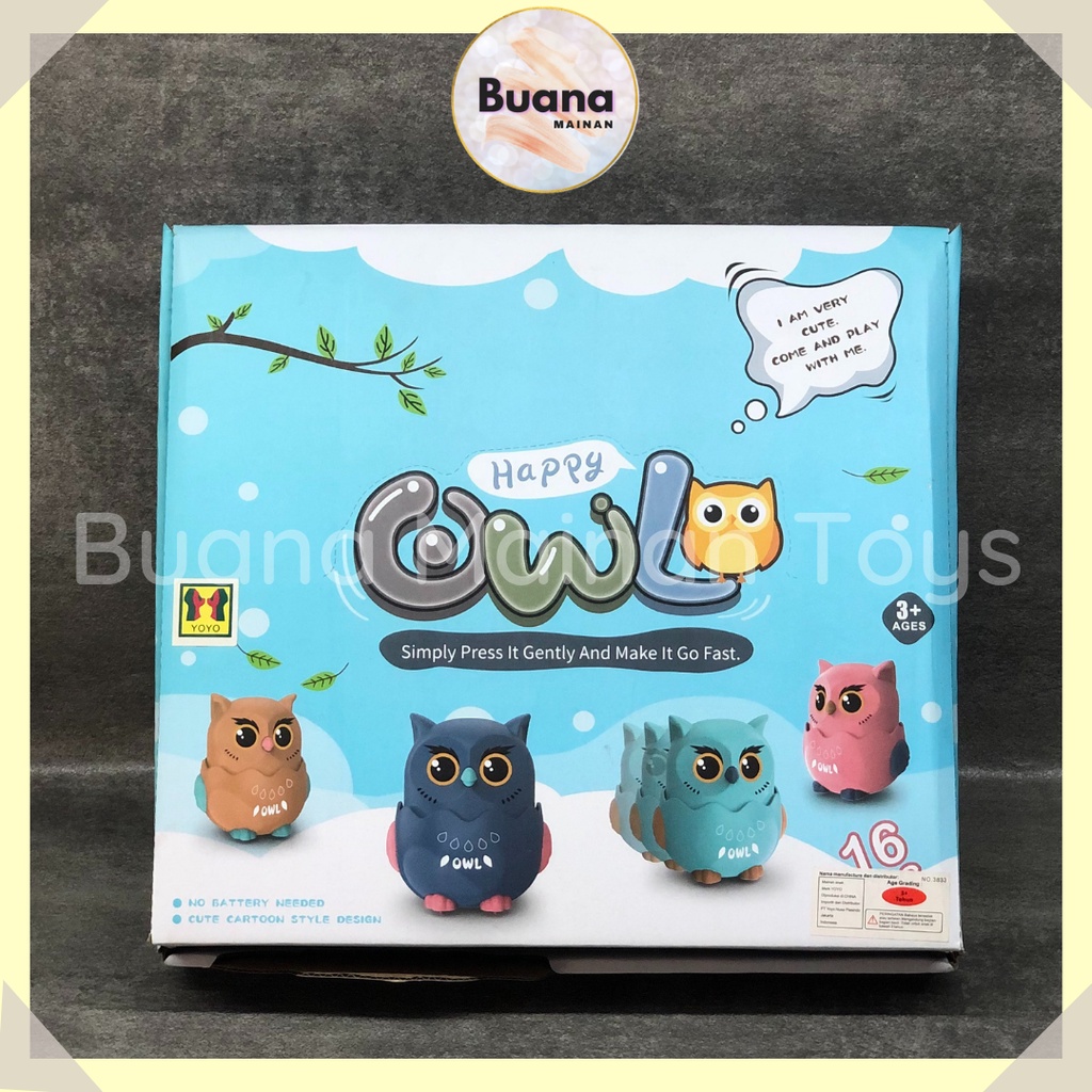 MAINAN KECIL FUNNY ANIMAL RUNNING OWL MAINAN EDUKASI ANAK BALITA COWO CEWE PET LUCU 753